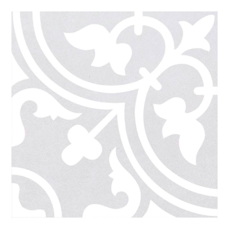 Carrelage mural en porcelaine 10 po x 10 po Marrue Midelt, Gris / blanc