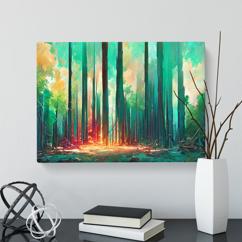 Exciting Abstract Forest Vol.2 - Wrapped Canvas, 50cm H x 76cm W x 3cm D