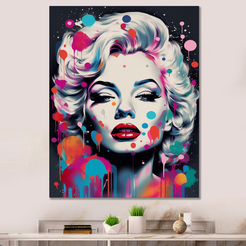Personnage rétro I, impression sur toile, H 20 po x l 12 po x P 1 po
