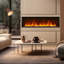 39.37"Recessed Decorative Electric Fireplace Humidifier with Realistic Simulated Mist Flame-133032002