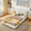 Lits Cloud Comfort, cadre rembourré moderne Queen Boucle pour la maison