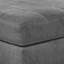Repose-pieds d'appoint surdimensionné avec coutures, gris-2042434778