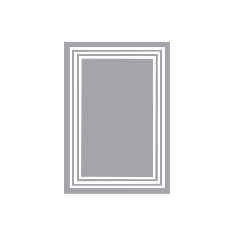 Tapis moderne avec envers antidérapant, Rectangle 5 pi 10 po x 11 pi 5 po