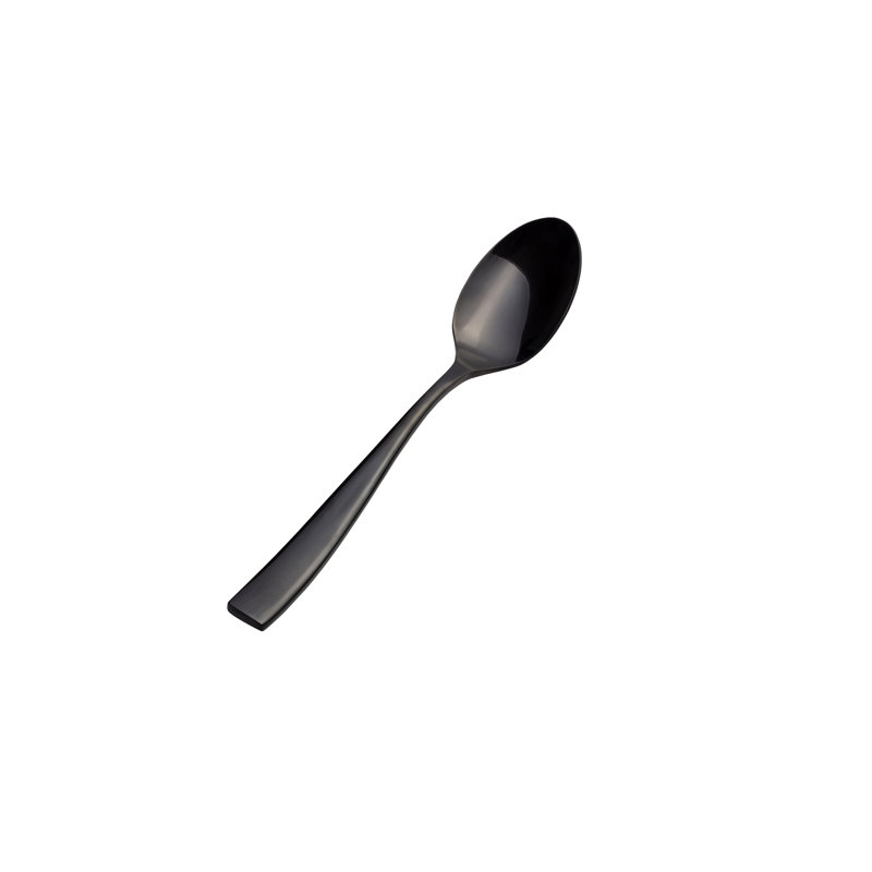 Manhattan Stainless Steel Dinner Spoon, Black