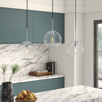 Janna 3-Light Globe Kitchen Island Pendant