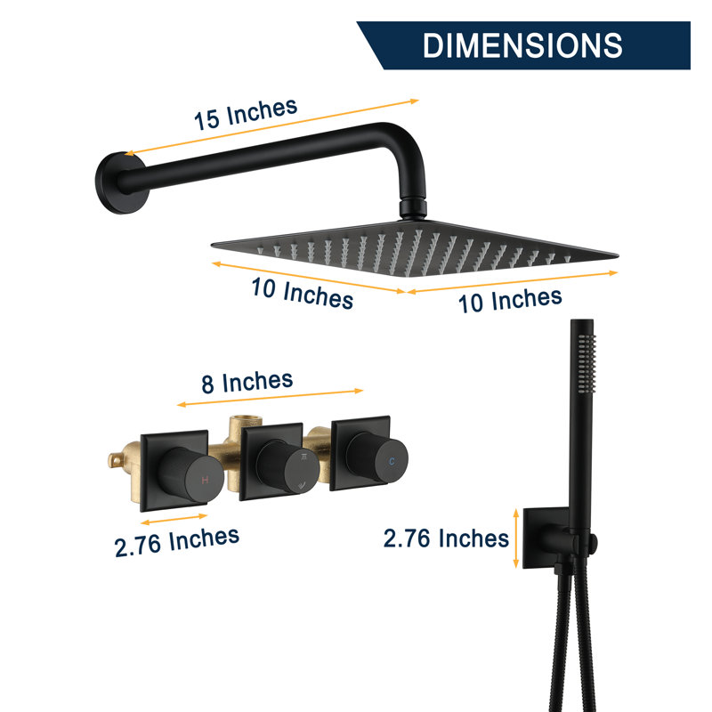 Watqen Bath All-In-One Kit with Rough in-Valve