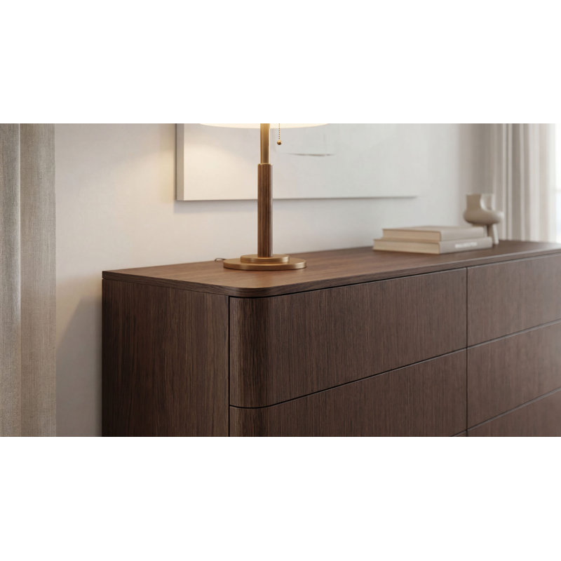 Commode 6 tiroirs Séoul, Brown