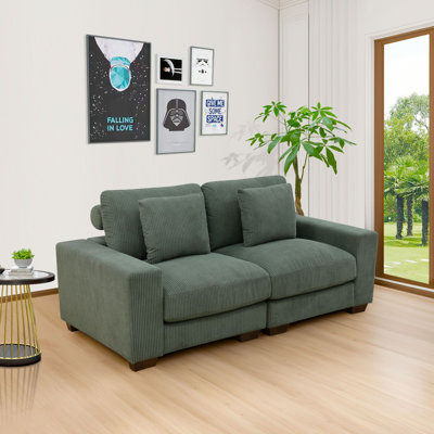 Corduroy 72" Living Room Loveseat