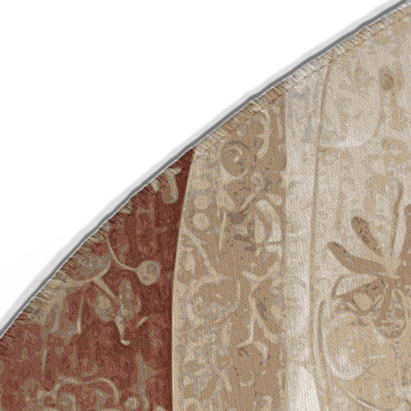 Tapis intérieur et extérieur Terra Bloom, Rond 5 pi