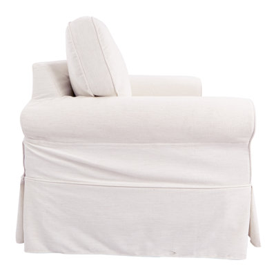 Zanesfield 59.75'' Slipcovered Loveseat