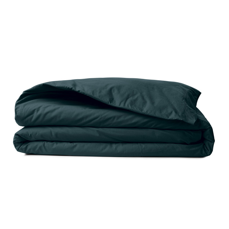 Premium Ranforce Quilt Cover, Petrol Green, 94.5 x 86.6 inches | 100% Cotton with 145 Thread Count | Button Closure, Machine Washable at 30°C | Soft, Durable, and Stylish Bedding for Ultimate Comfort