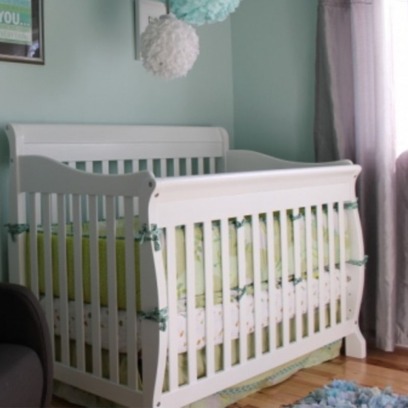 Lit de bébé convertible 4-en-1 Rippy, blanc