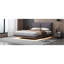 Lit plateforme en velours de mouvement moderne