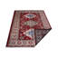 Tapis d'intérieur rectangulaire oriental noué à la main, en soie et laine rouge crème, fait à la main-1084940197