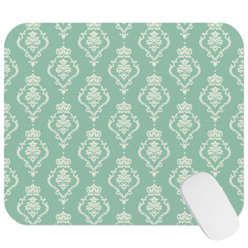 Abstract Mint Pattern XVI Patterns Modern Gaming Cute Office Laptop Desk Pad Gift Mat Square Rectangle Non-Slip Mousepad