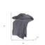 Jeté en tricot 100% coton gris clair