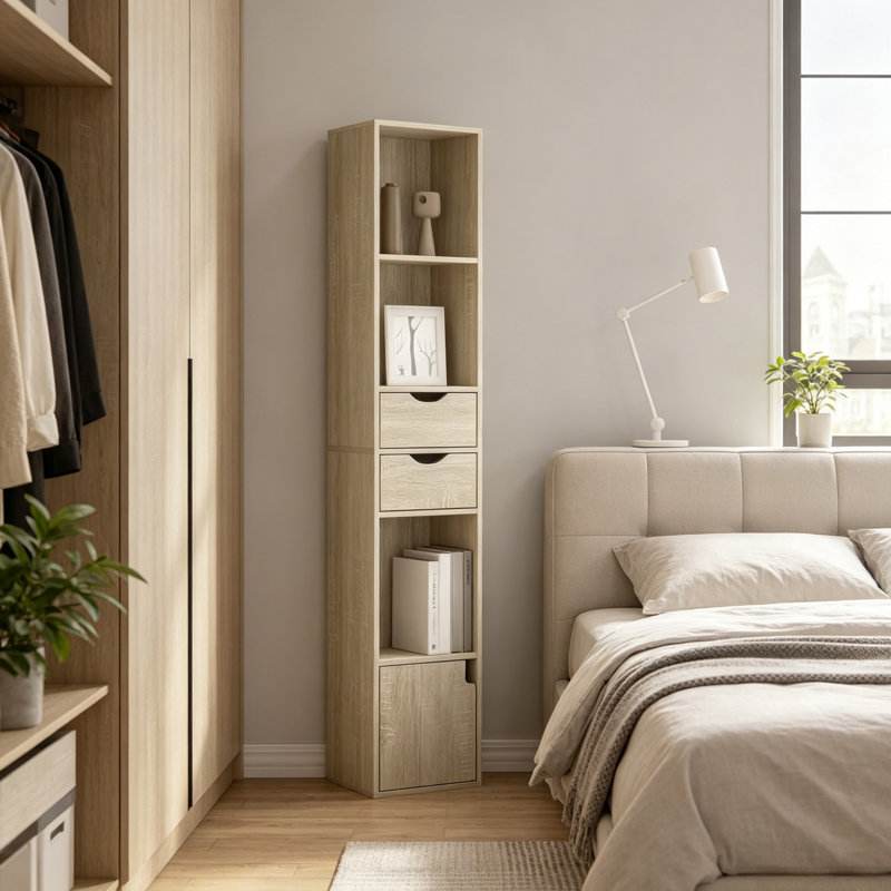 157.5 cm H x 30 cm W Bookcase