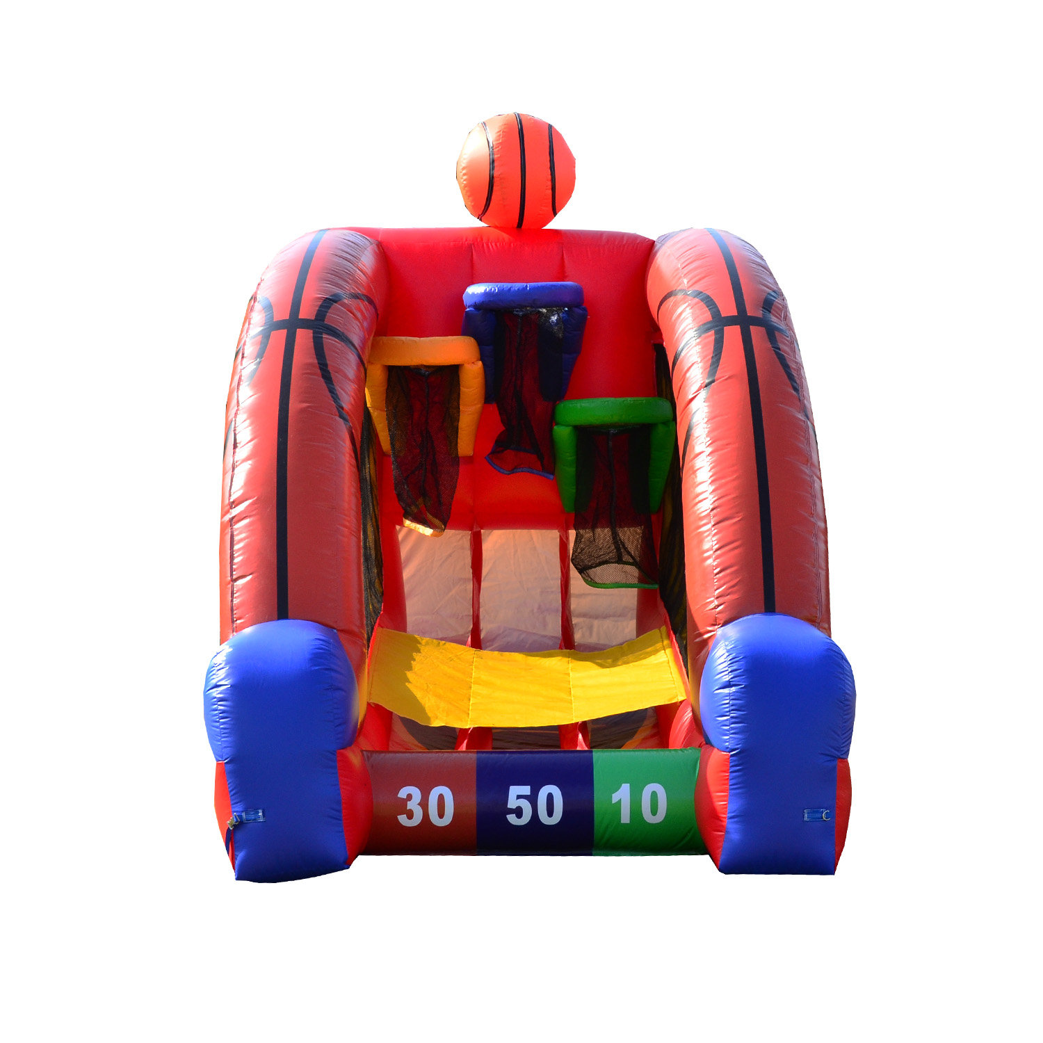 Juego de baloncesto inflable JumpOrange para niños y adultos (con inflador y pelota de espuma) 3