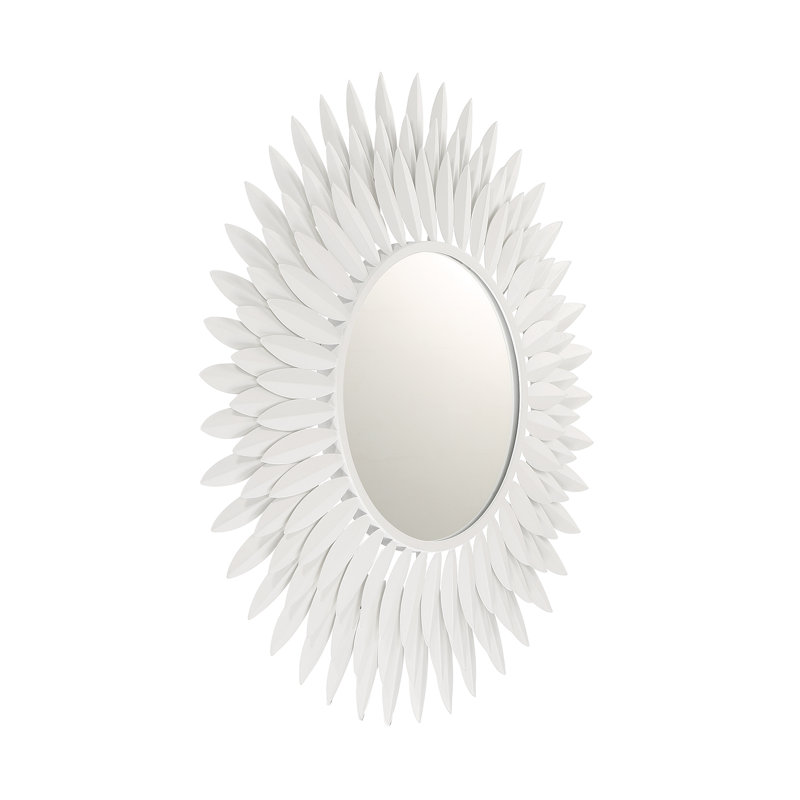 Miroir Thom, Blanc mat , 24 po x 24 po