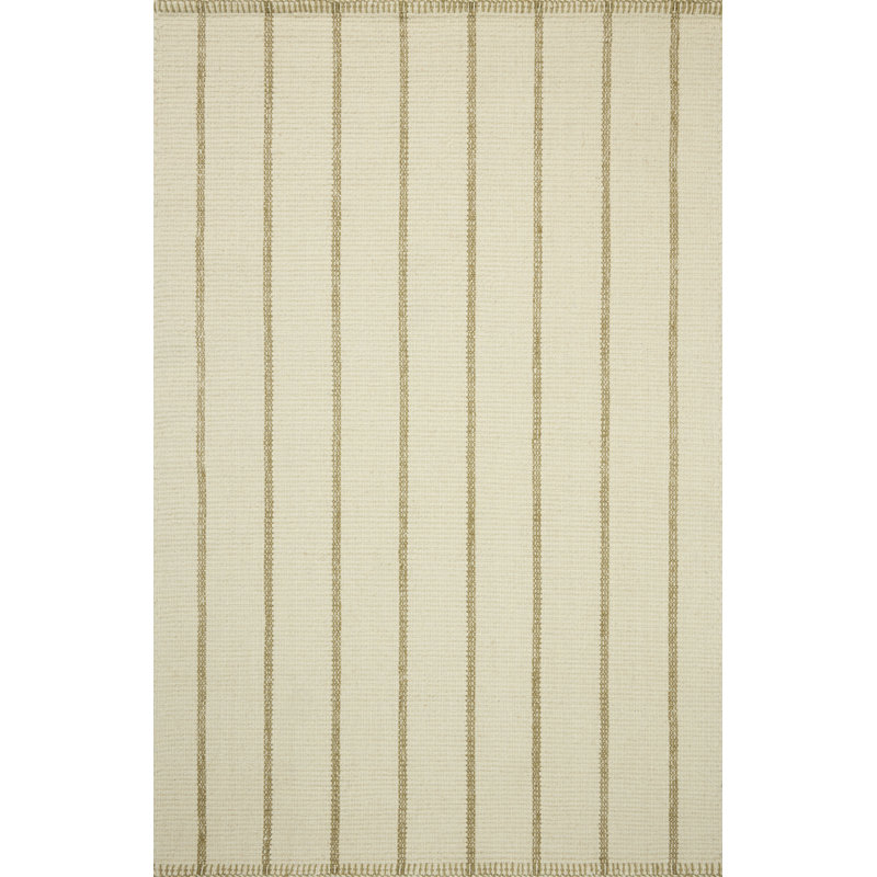 Amber Lewis x Loloi Harlan Ivory / Sage Area Rug, Rectangle 9'6" x 13'6"