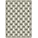 Tapis ivoire / noir à motif géométrique Trend