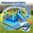 Multi-Function Castle Water Park Inflatable Bounce House With Educational Hopscotch Pool