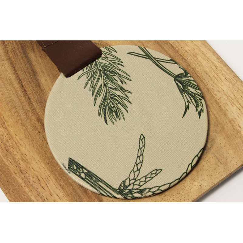 Porte-serviette floral en bois