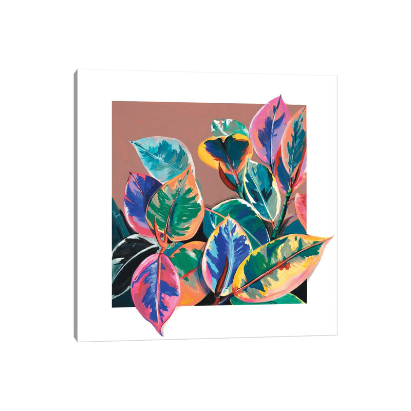 Boho Rubber Plant by Weekday Best - Wrapped Canvas Gallery-Wrapped Canvas Giclée, 93.98cm H x 93.98cm W