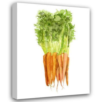 Red Barrel Studio® McCavitt, Naomi Gallery Wrapped Canvas Art Titled: Watercolor Veggie III