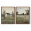 «Vintage Landscape IX», impression giclée sur cadre - ensemble de 2-943755610-943755614