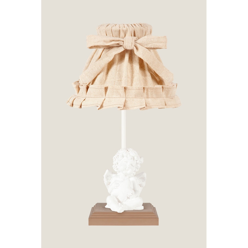 Lampe de table 16,5 po, Beige, Brun