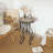 Round Ceramic Outdoor Side Table