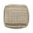 Rustic Wool And Cotton Large Pouf, Brown