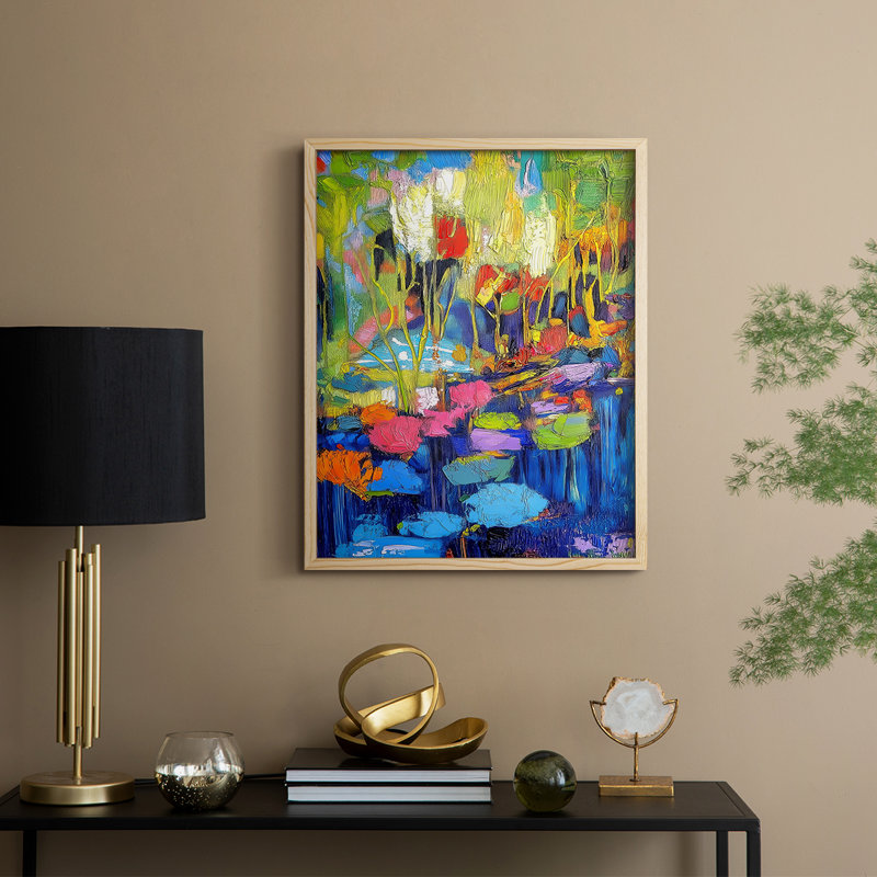Impression encadrée FLORAL Series DCXI - bois massif