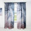 Paire de rideaux semi-transparents avec passe-tringle Marble Ink Clouds V-73292866