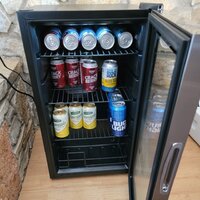 Newair 100 Can Beverage Fridge with Glass Door, Small Freestanding Mini  Fridge