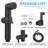 Black Handheld Bidet Sprayer Attachment With Hose And Wall Mount-123247066