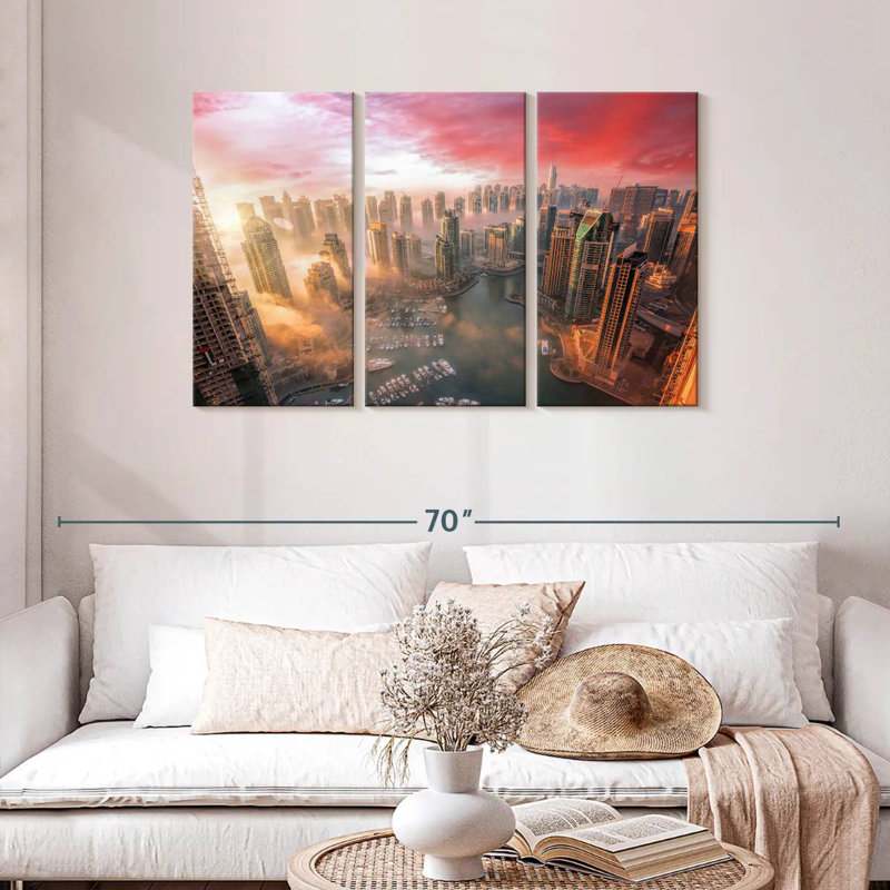 Sebbie Dubai Sunset, 28" H x 45" W