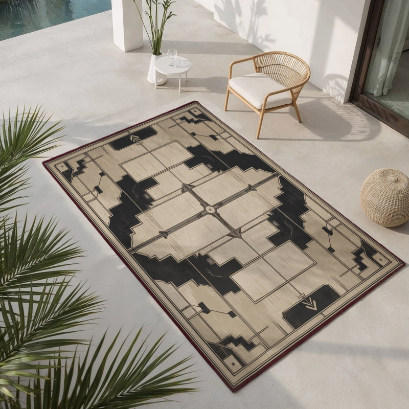 Tapis intérieur et extérieur Empire's Embrace, Rectangle 9 pi x 12 pi