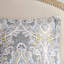 Literie 5 pièces en coton gris, format king