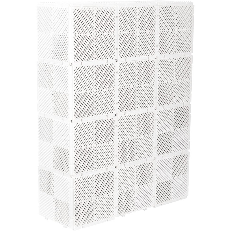 Couvercle de radiateur blanc de 7 po