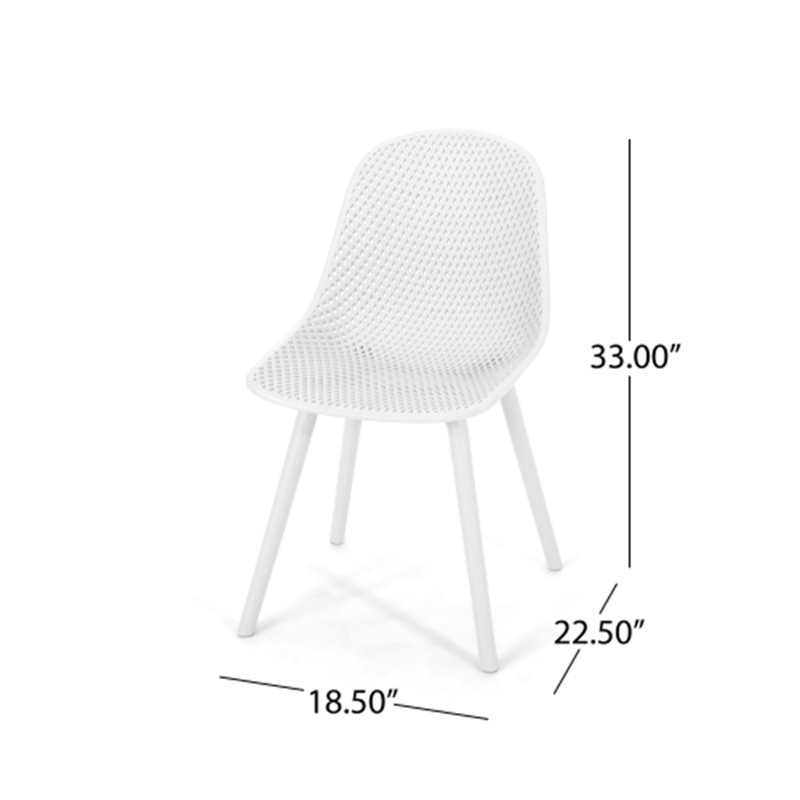 FAUTEUIL POSEY (ENSEMBLE DE 4), Blanc
