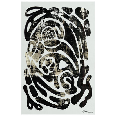 Ethereal Abstractions I Washable Abstract Area Rug, Heavenly Softness with Non-Slipping Backing