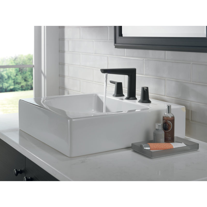 Galeon Single Hole Bathroom Faucet with Drain Assembly, Black
