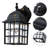  2 Pack Dusk To Dawn Outdoor Wall Sconce Light With Water Glass Shade