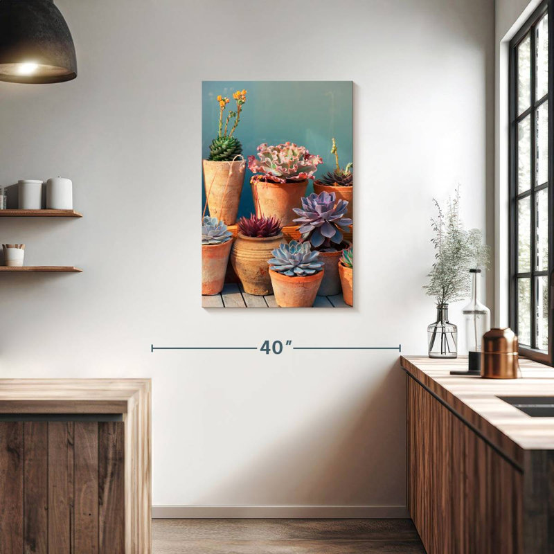 Plante grasse Harnek sur table, H 36 po x l 24 po