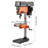 12-Inch Benchtop Drill Press, 6.2 Amp, 1 HP Bench Drill Press, 530 to 3140 RPM Variable Speed, 0-45° Tilting Worktable, with Laser and LED Work Light, Tabletop Drilling Machine, for Wood Metal