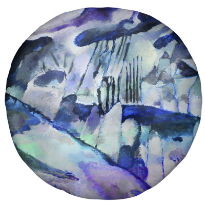 Paysage kandinsky, avec coussin de plancher rain wassily