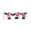 The Nosey Cows by Shirley Macarthur - Wrapped Canvas Print-897073732