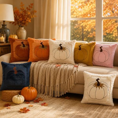 Ensemble de 2 housses de coussins d'automne 18 x 18
